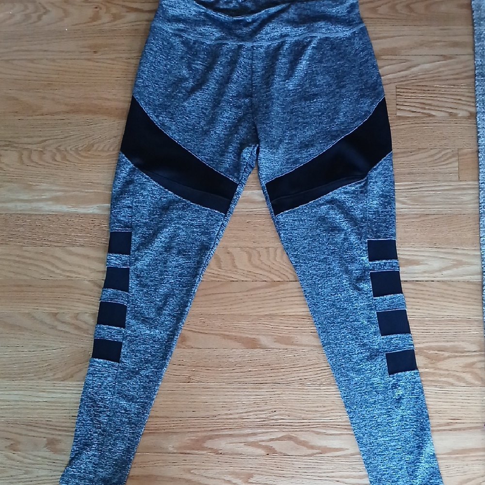 Always Heathered Black and Gray Leggings